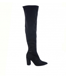 VSI ANYA Shoes Woman Nabuk effect fabric zip heel boot vegan shoes