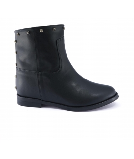 VSI LEDI Shoes Woman Biopolioli ankle boots round toe studs internal wedge vegan shoes