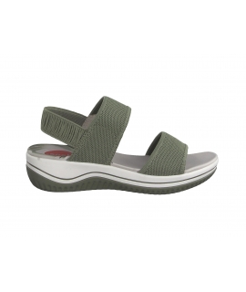 JANA sandales confort recyclé Femme sauge compensée élastiques chaussures vegan eco