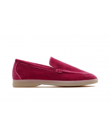 Solari Milano vegan eco-friendly handmade women's moccasins with velvet effect