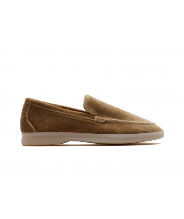 Mocassins pour femmes faits main, écologiques et vegan, effet velours, de Solari Milano