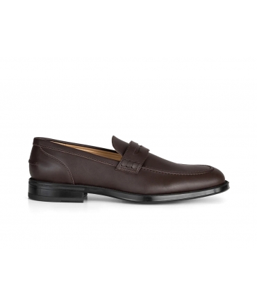 Solari Milano Loafer men's vegan moccasins brown elegant handcrafted eco-friendly in corn