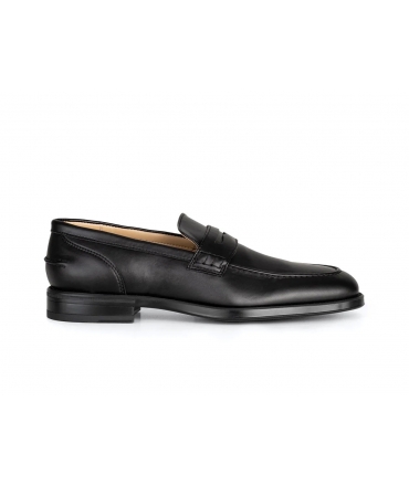 Solari Milano Loafer men's black moccasins vegan elegant handmade in corn