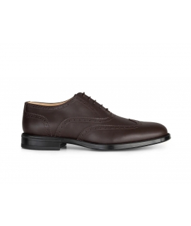 Chaussures Oxford Brogue classiques végétaliennes pour hommes Solari Milano perforées élégantes en maïs