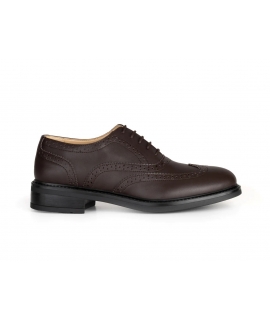 Solari Milano Oxford Brogue donna scarpe classiche vegan marroni eleganti in mais