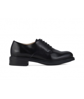 Solari Milano Derby donna nere scarpe classiche vegan eleganti in mais