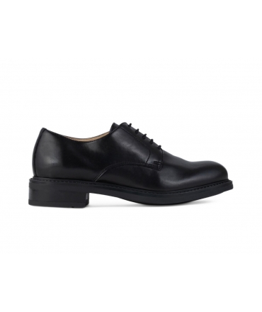 Solari Milano Derby Damen schwarz klassische vegane elegante Schuhe in Mais