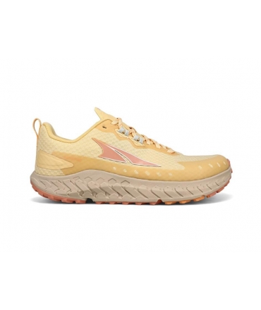 ALTRA OUTROAD Scarpe vegane running zero drop donna ibride pianta larga orange eco