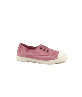 NATURAL WORLD vegan Zapatos de niña Zapatillas rosas Cotton Bio slip on eco