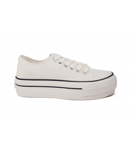 NATURAL WORLD scarpe vegan bianche platform cotone sneakers estive vegan shoes