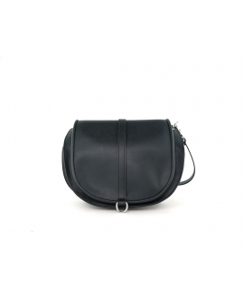 VSI INDA petit Sac Vegan Noir Femme bandoulière demi lune bouton étanche