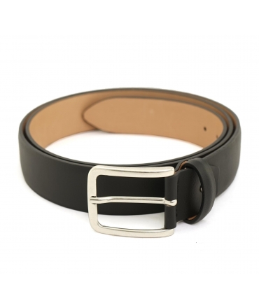VSI NAT Men's black vegan corn belt, handcrafted Made in Italy