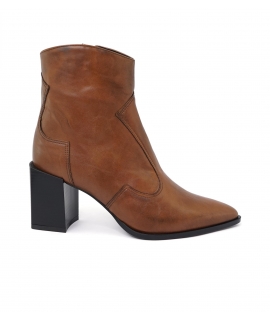 VSI NYSA Chaussures pour femmes Bottines à bout zippé talon chaussures vegan Made in Italy