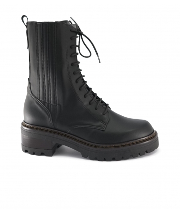 VSI TERI Zapatos Mujer Alto anfibios 12 hoyos Biopolioli zip cordones zapatos veganos impermeables Made in Italy