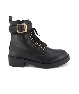 VSI GENI Zapatos anfibios de mujer 5 agujeros hebilla impermeable cordones zapatos veganos Made in Italy