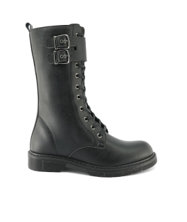 VSI ZOE Zapatos anfibios de mujer 8 agujeros cordones con cremallera hebillas zapatos veganos impermeables Made in Italy