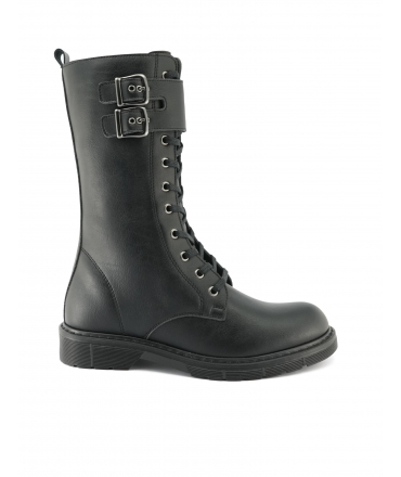VSI ZOE Zapatos anfibios de mujer 8 agujeros cordones con cremallera hebillas zapatos veganos impermeables Made in Italy