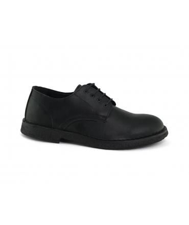 VSI BASIL Vegane Freizeitschuhe Schwarzer Mann mit Schnürsenkeln Made in Italy