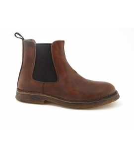 VSI TOBY Brown vegane Beatles elastische Chelsea-Stiefel vegane Schuhe Made in Italy