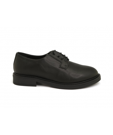 VSI CLASSY Klassische ökologische maisschwarze vegane Halbschuhe Made in Italy