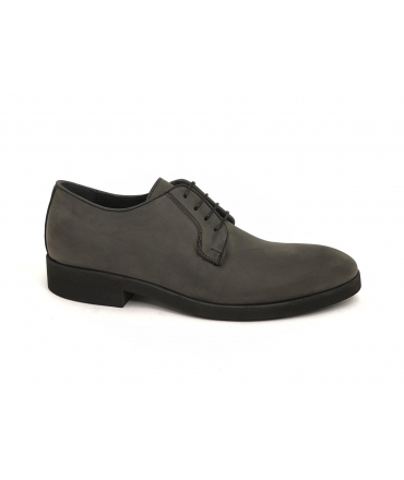 VSI PRINS Chaussures derby vegan grises classiques pour hommes avec lacets faits à la main Fabriquées en Italie