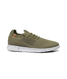 Zapatillas de verano de calcetín verde para hombre SAOLA Tsavo zapatos veganos ligeros reciclados