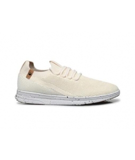 Baskets d'été blanches femme SAOLA Tsavo chaussette recyclée ultra légère vegan