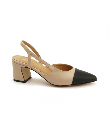 VSI NELL Women's vegan decollet heel toe elastic strap Made in Italy
