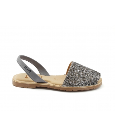 RIA femme chaussures glitter minorchine rembourré semelle intérieure chaussures végétaliennes