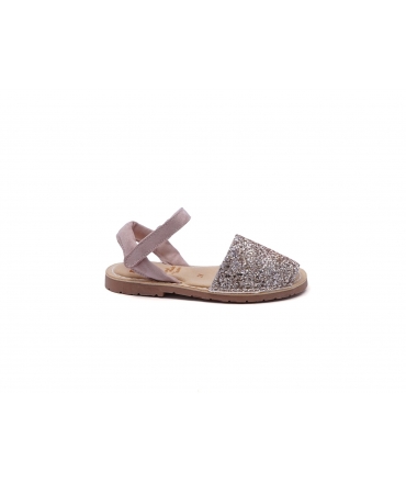 RIA minorcan Glitter Babyschuhe Riemen gepolsterte Einlegesohle vegane Schuhe