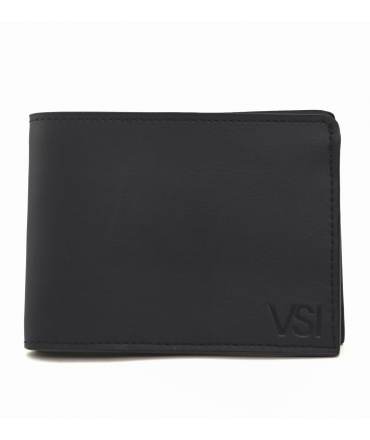 Tarjetero VSI RIPOLI impermeable negro maíz vegano hecho en Italia