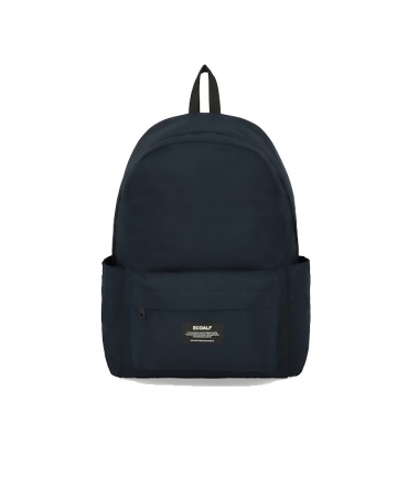 ECOALF Basilalf Blue recycled vegan sustainable water-repellent backpack with zip closure