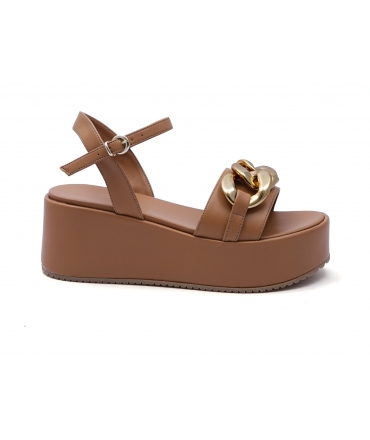 VSI AVA Damenschuhe Wedges Plateausandalen Kettenriemen Vegane Schuhe Made in Italy