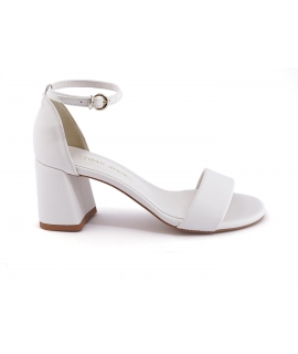 VSI ZANTE Scarpe Sposa Donna Sandali avorio tacco cinturino vegan shoes Made in Italy