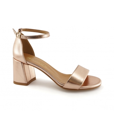 VSI ZANTE Vegane Sandalen Rosegold Ceremony Fersenriemen Made in Italy