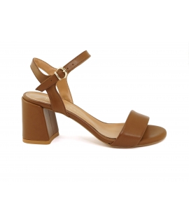 VSI AURI Brown vegane Sandalen Fersenriemen Made in Italy