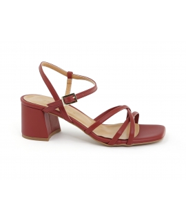 VSI NIVA Women's vegan sandals weave square toe heel strap Made in Italy