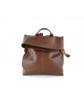 VSI BRENDA zaino vegan Donna marrone zip made in Italy