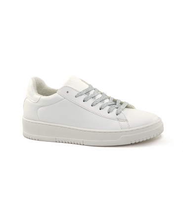 VSI GINNI Umweltfreundliche vegane Mais-Sneakers total weiss Made in Italy
