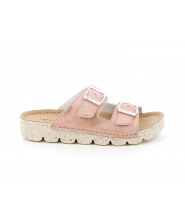 GRUNLAND VEG SOFF chaussons double bande vegan Femme confort recyclé