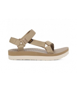 TEVA Midform Universal Sandals Women beige recycled strap wedge vegan shoes