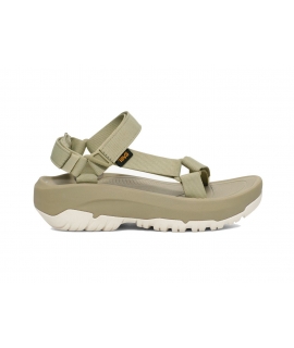TEVA vegane Hurricane XLT2 Damen-Plateausandalen aus recyceltem salbeigrünem Riemen
