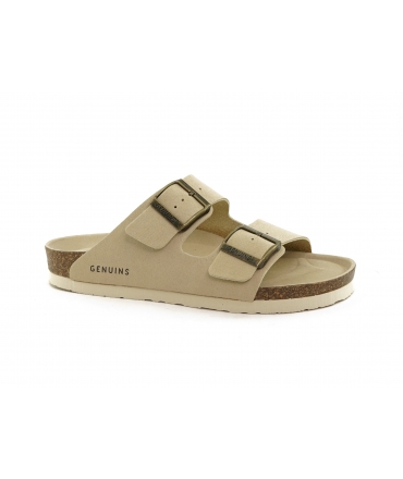 GENUINS HAWAII VEGAN ciabatte donna beige doppia fascia