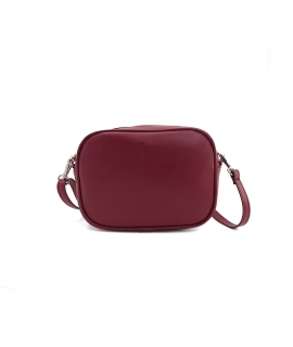 VSI MEI Small vegan bag burgundy apple removable shoulder strap clutch made in Italy