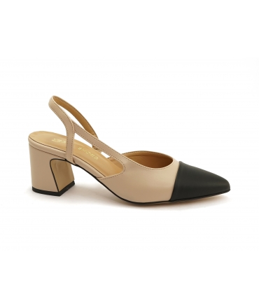 VSI NELL Women's vegan decollet heel toe elastic strap Made in Italy