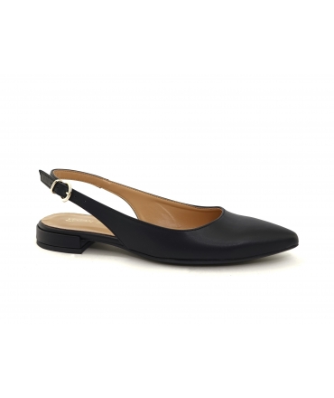 VSI MABI black vegan corn ballerinas, elegant slingbacks Made in Italy