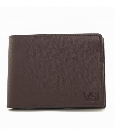 VSI RIPOLI card holder wallet vegan men brown corn made in Italy