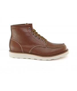 VSI AGOR Scarponcini vegan unisex marroni lacci scarpe vegane Made in Italy