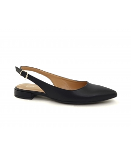 Ballerines en maïs vegan noires VSI MABI, élégantes slingbacks Made in Italy