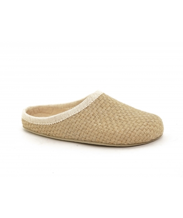 VSI CANAPINA vegan slipper home unisex hemp beige removable insole Made in Italy